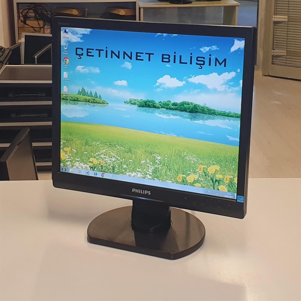 PHİLİPSPhilips 17S1SB 17 inç LCD Kare Monitör2.EL Temiz Monitör2.El Temiz Philips 17S1SB 17 inç LCD Kare Monitör