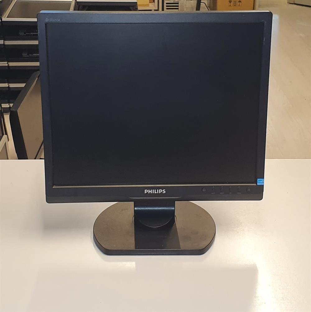 PHİLİPSPhilips 17S1SB 17 inç LCD Kare Monitör2.EL Temiz MonitörPhilips 17S1SB 17 inç Lcd Kare Güvenlik Kamera Monitörü 2.El