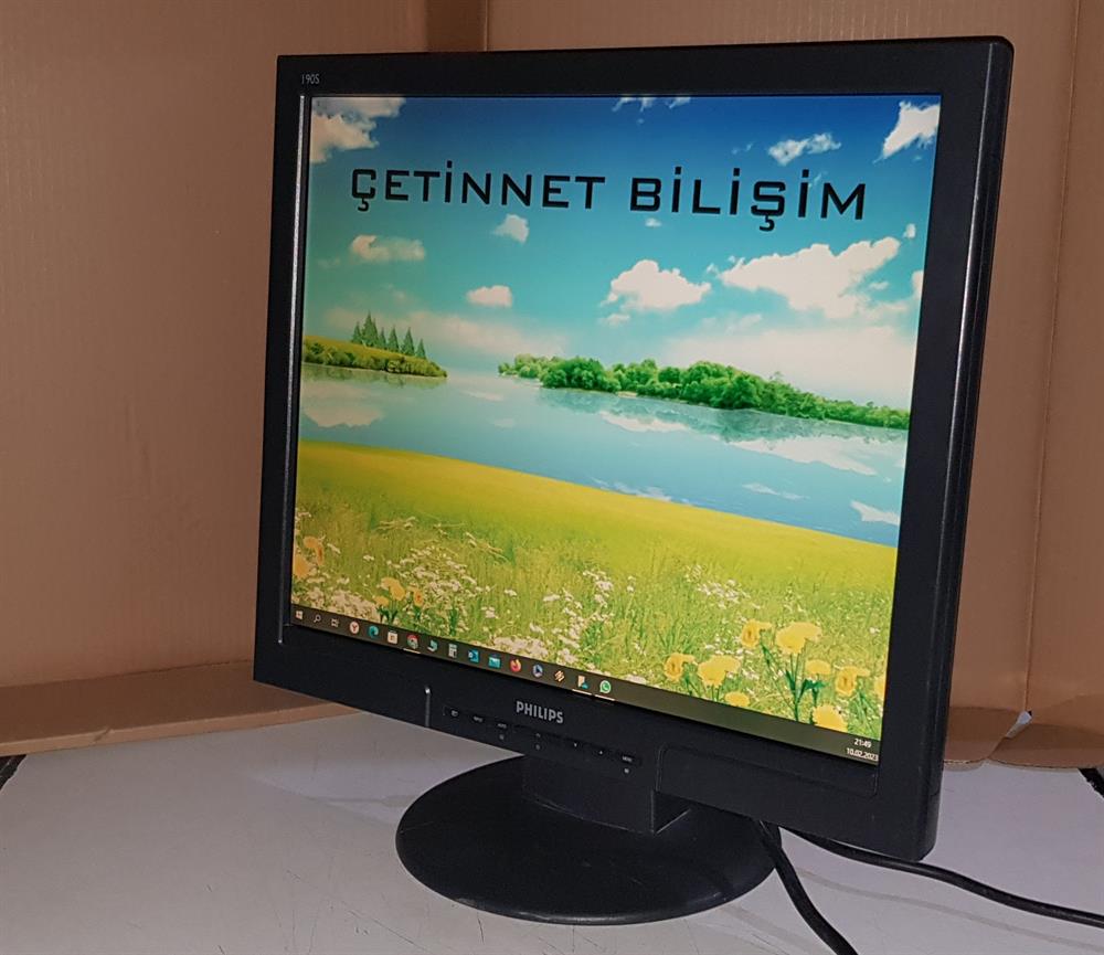 PHİLİPSPHİLİPS 190S 19 inç Lcd Kare Monitör Vga Dvı GirişliKamera Monitörleri2.El Temiz PHİLİPS 190S8 19 inç Lcd Kare Monitör VGA DVI