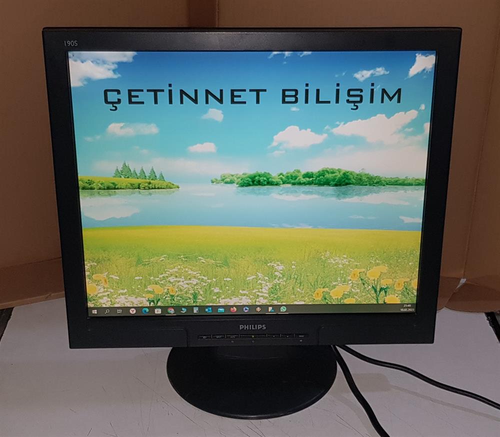 PHİLİPSPHİLİPS 190S 19 inç Lcd Kare Monitör Vga Dvı GirişliKamera Monitörleri2.El Temiz PHİLİPS 190S8 19 inç Lcd Kare Monitör VGA DVI
