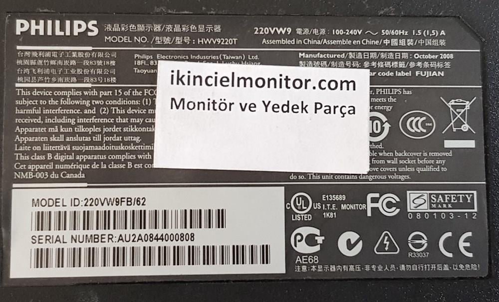 PHILIPSPHİLİPS 220VW 22 inç LCD MONİTÖR POWER BESLEME GÜÇ KARTI 715G2824-2Power Besleme KartıPHİLİPS 220VW 22 inç LCD MONİTÖR POWER BESLEME GÜÇ KARTI 715G2824-2