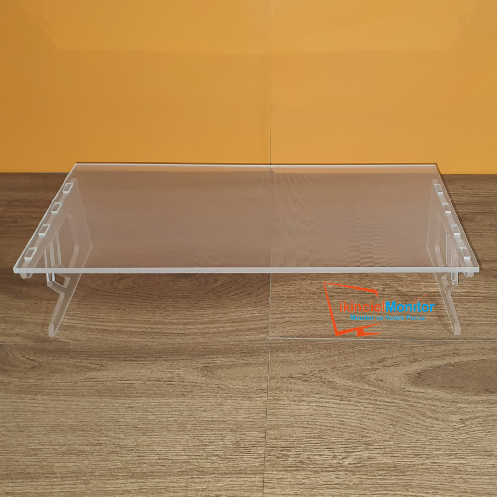Pleksi Şeffaf Monitör Yükseltici Laptop Standı
