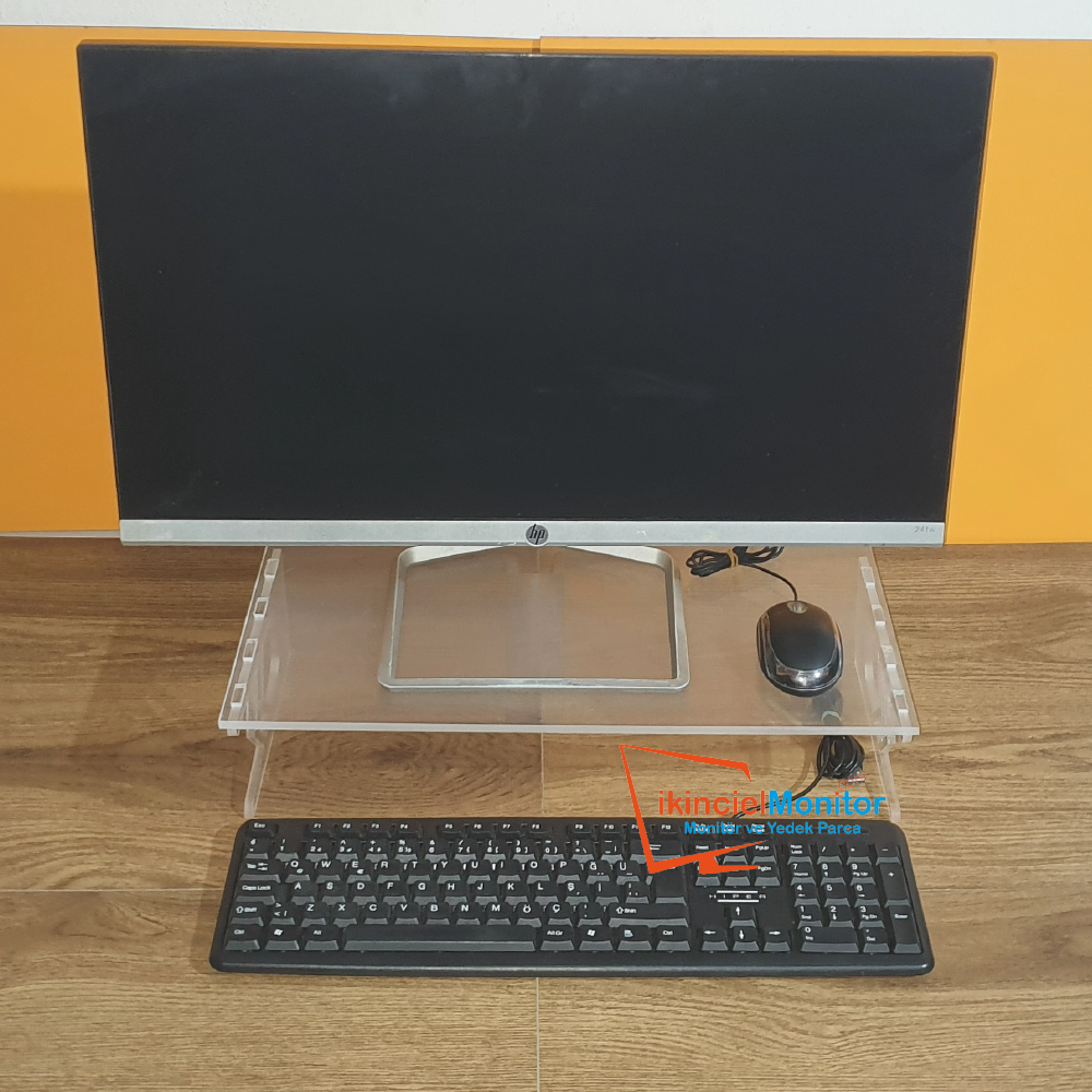 Pleksi Şeffaf Monitör Yükseltici Laptop Standı