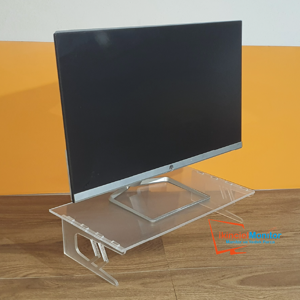 Pleksi Şeffaf Monitör Yükseltici Laptop Standı