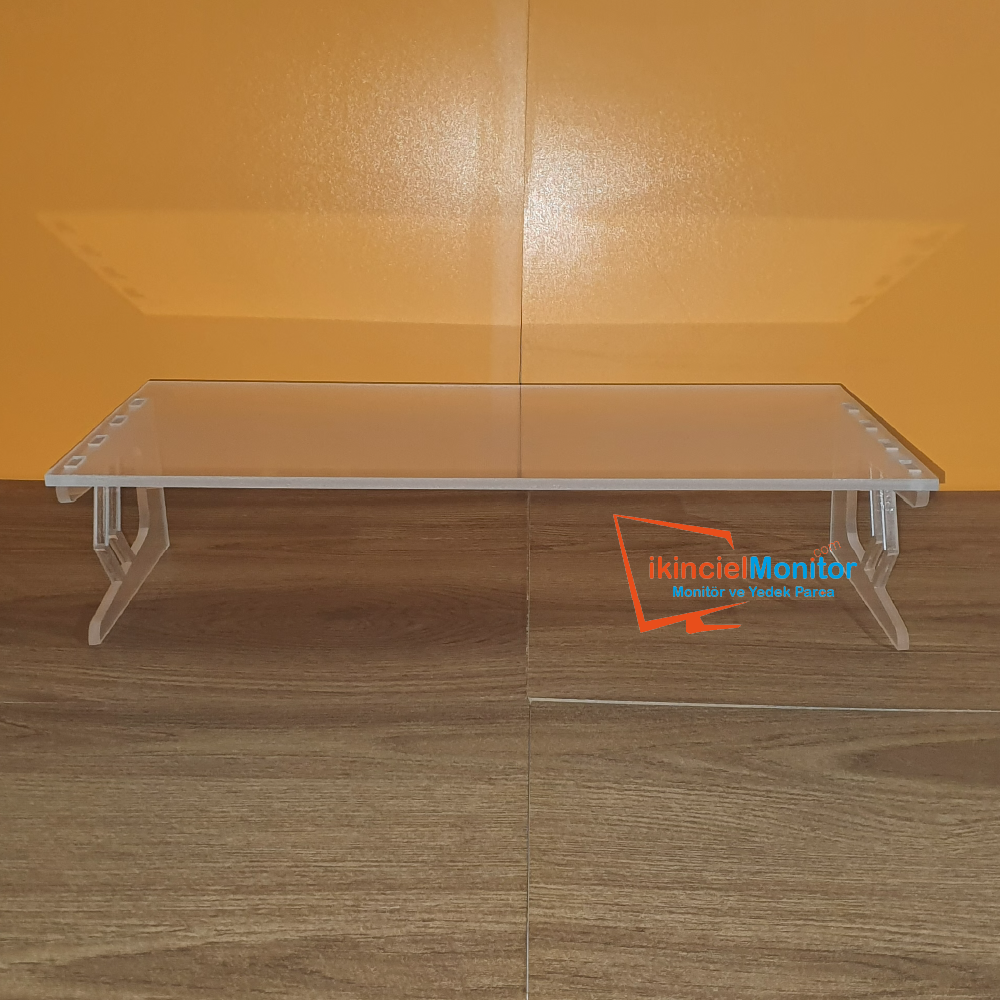 Pleksi Şeffaf Monitör Yükseltici Laptop Standı