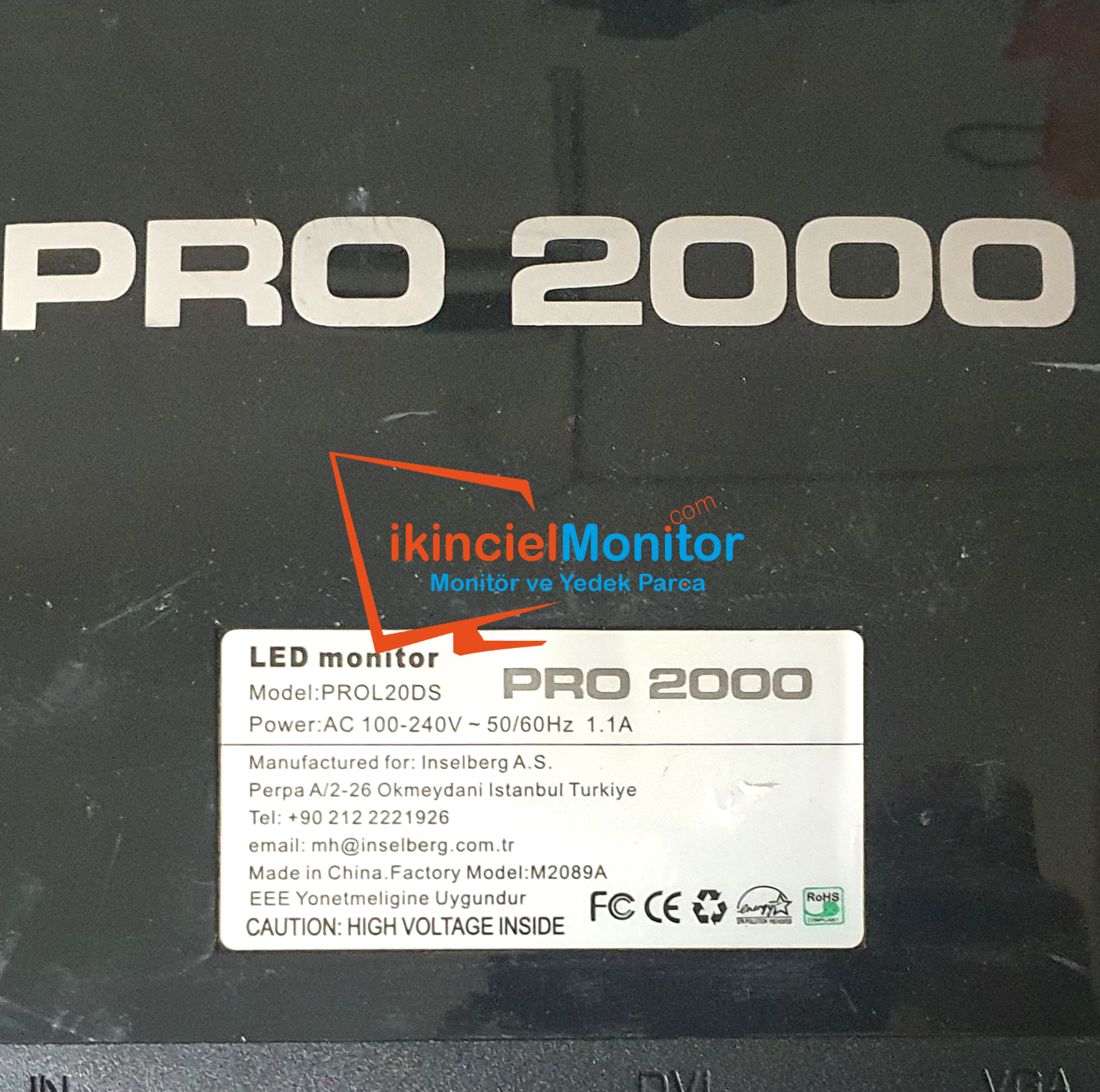 PROL20DS PRO 2000 Monitör Güç Kartı | Çetinnet Bilişim