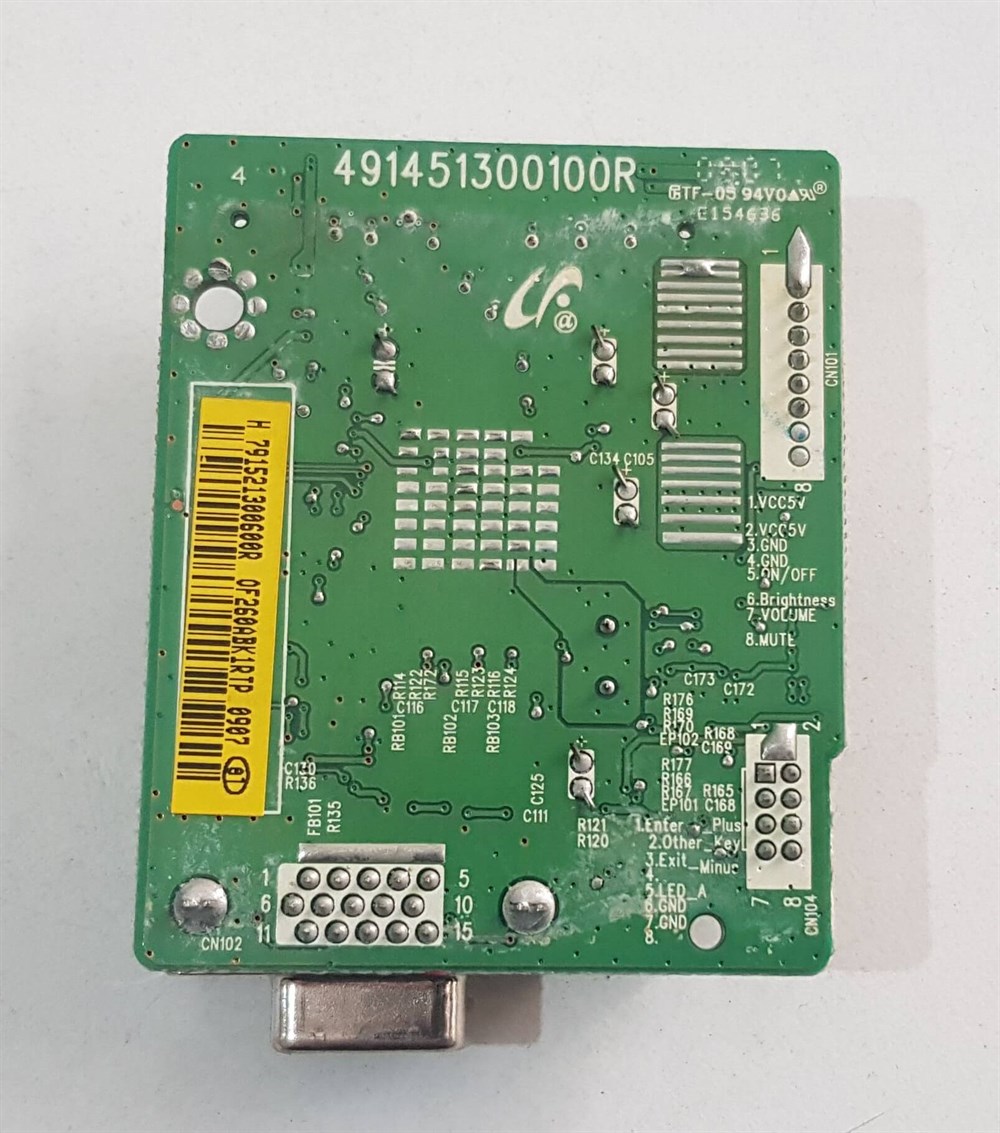SAMSUNG 923NW 19 inç MONİTÖRÜN VGA KARTI VGA GÖRÜNTÜ KARTI ANAKART GRAFİK KARTI ILIF-089 REV A 491451300100R