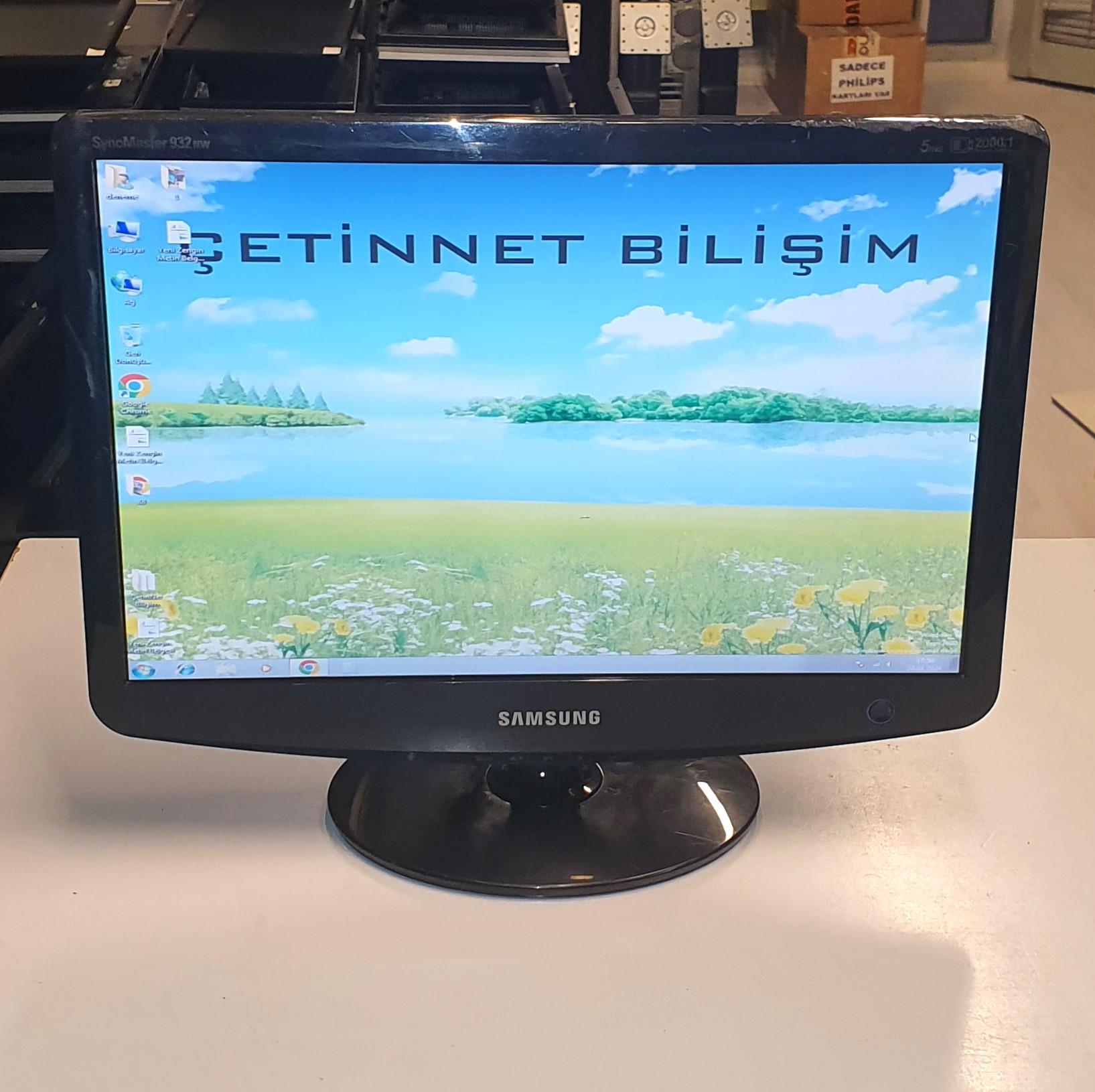 Samsung 932NW 19 inç LCD Monitör Hafif Kusurlu 2.El
