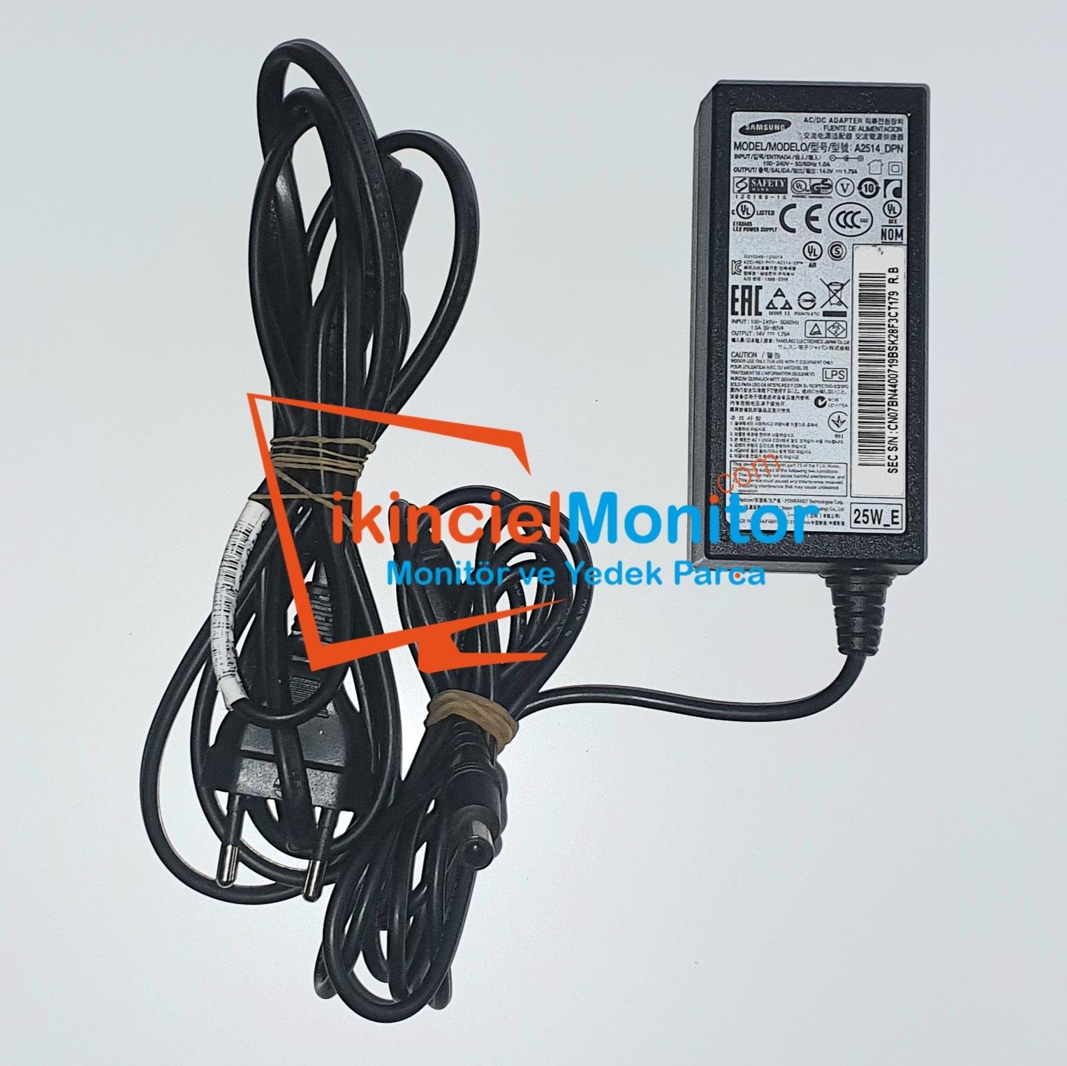 SAMSUNG Monitör Adaptörü Yüzde 100 Orijinal 14 Volt İğne Uçlu