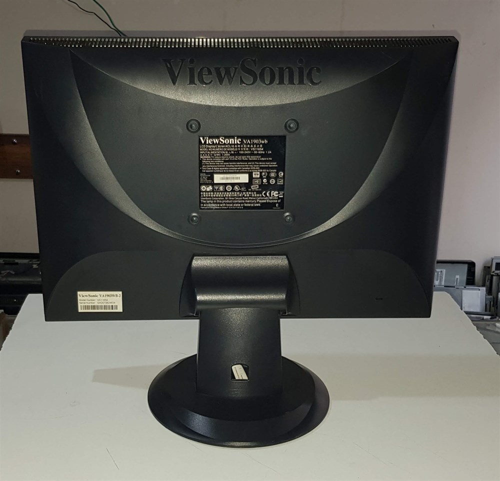 ViewSonic VA1903WB-2 VS11654 19 inch LCD WİDE GENİŞ EKRAN MONİTÖR VGA 1440X900