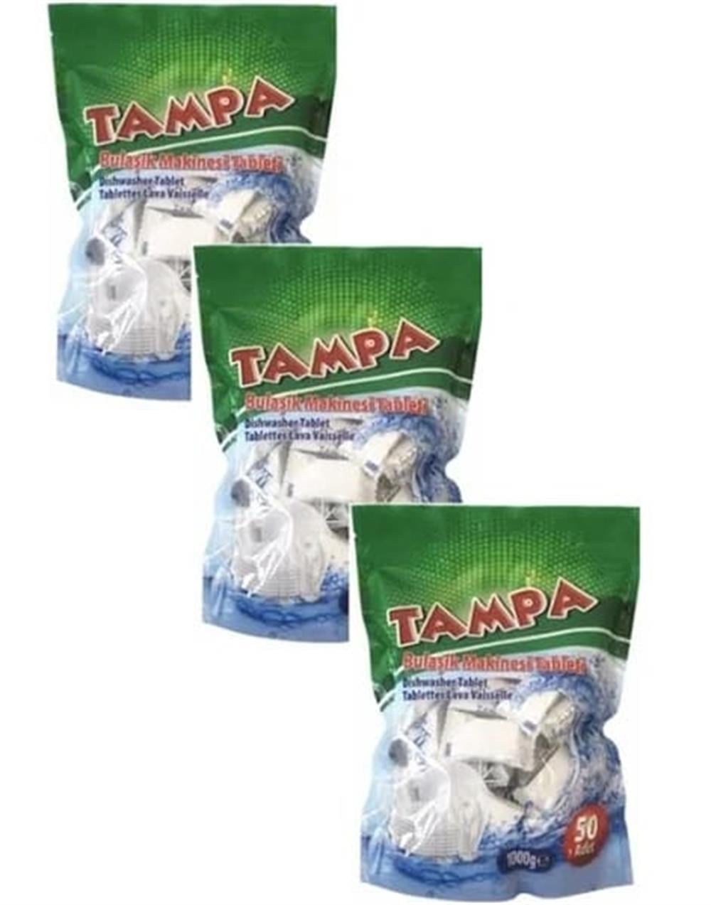 3 PAKET Bulaşık Makinası Tableti-150 ADET Tampa Beyaz