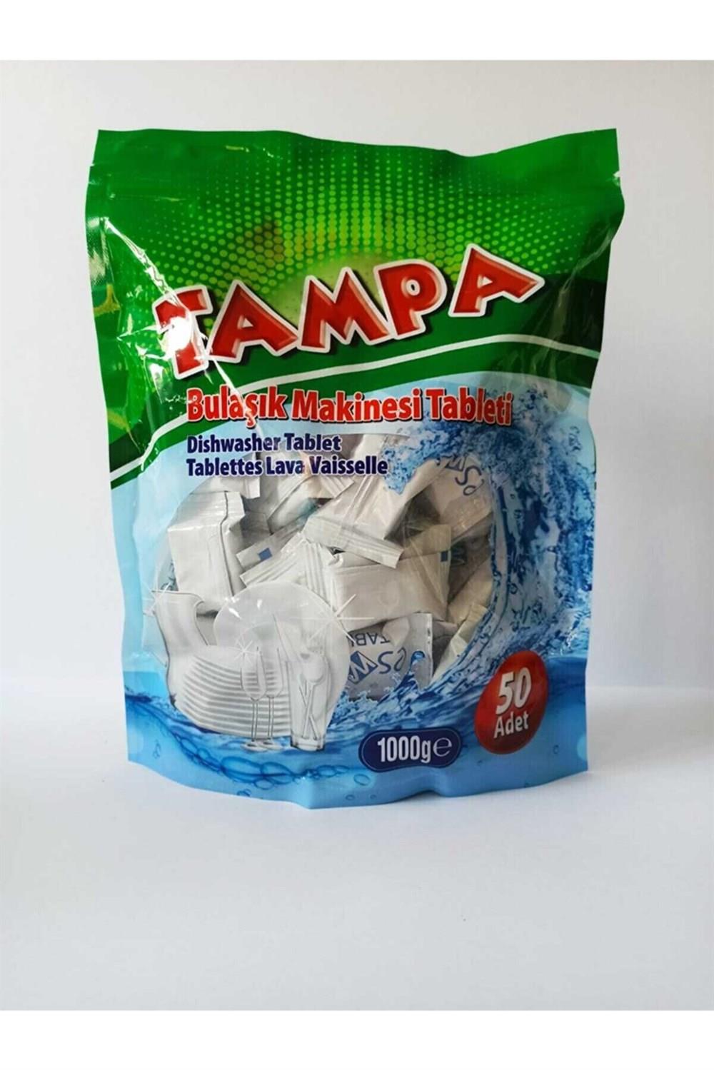 Bulaşık Makinası Tableti-50 Tablet 1kg Tampa Beyaz