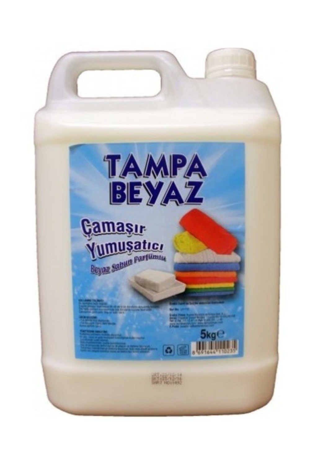 TAMPA BEYAZ YUMUŞATICI 5 LİTRE -BEYAZ SABUN KOKULU BEYAZ SABUN KOKULU 5LİTRE