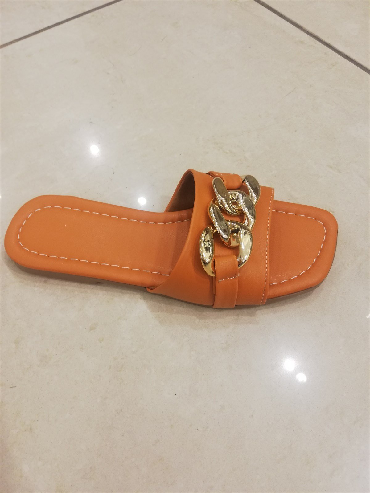 KADIN ZİNCİRLİ TERLİK TURUNCU