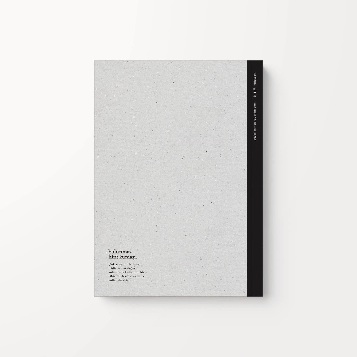 Lûgat365Bulunmaz Hint Kumaşı Defter