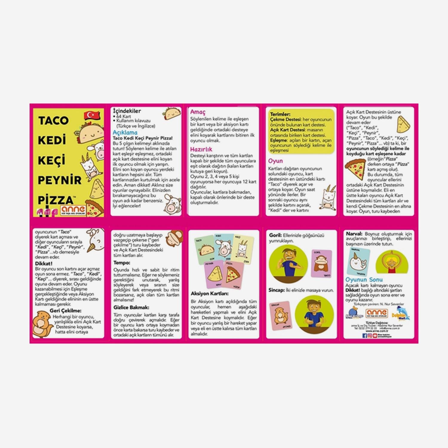 SevdiklerimizAnne Akıl Oyunları | Taco Kedi Keçi Peynir Pizza