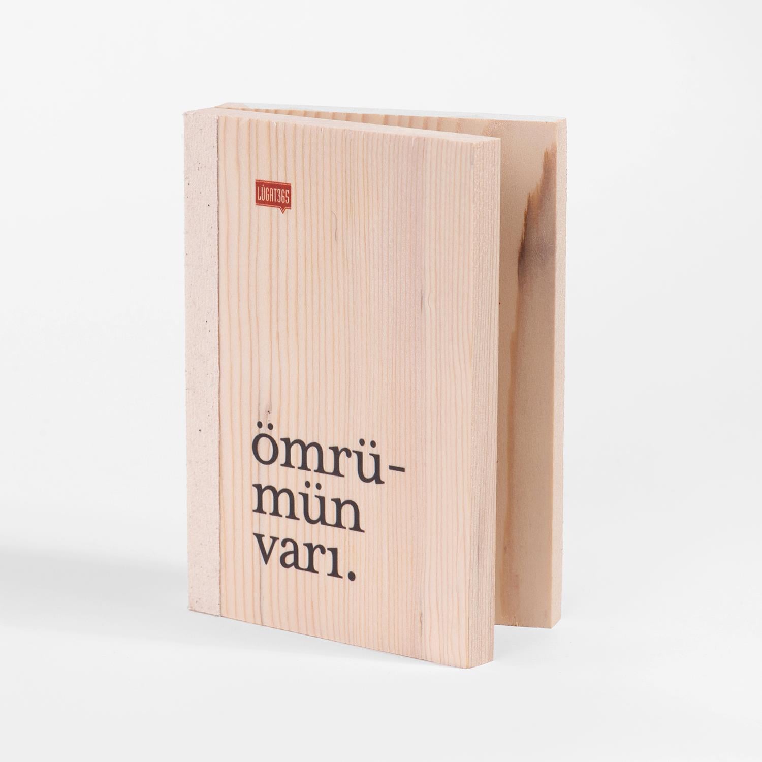 Lûgat365Ömrümün Varı Ahşap Kitap
