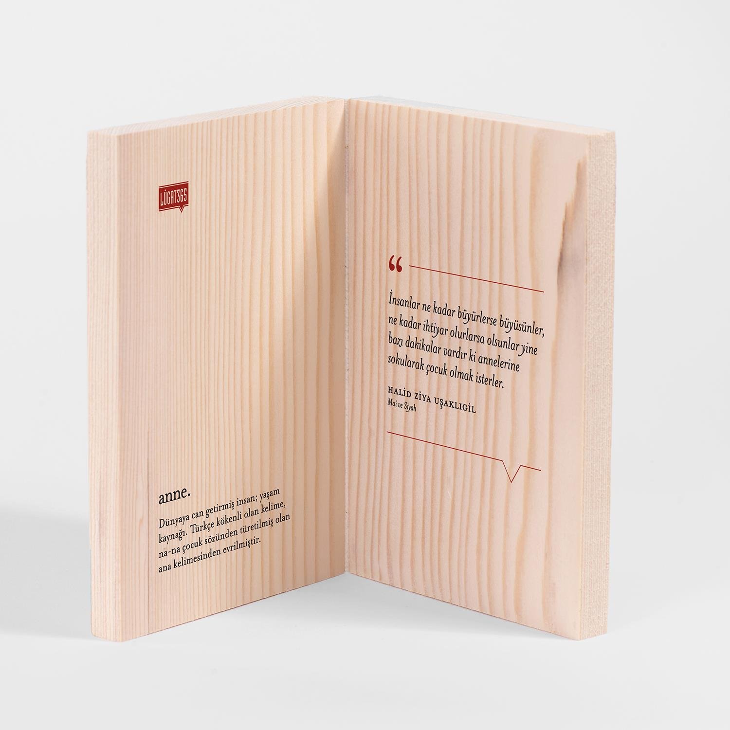 Lûgat365Anne Ahşap Kitap