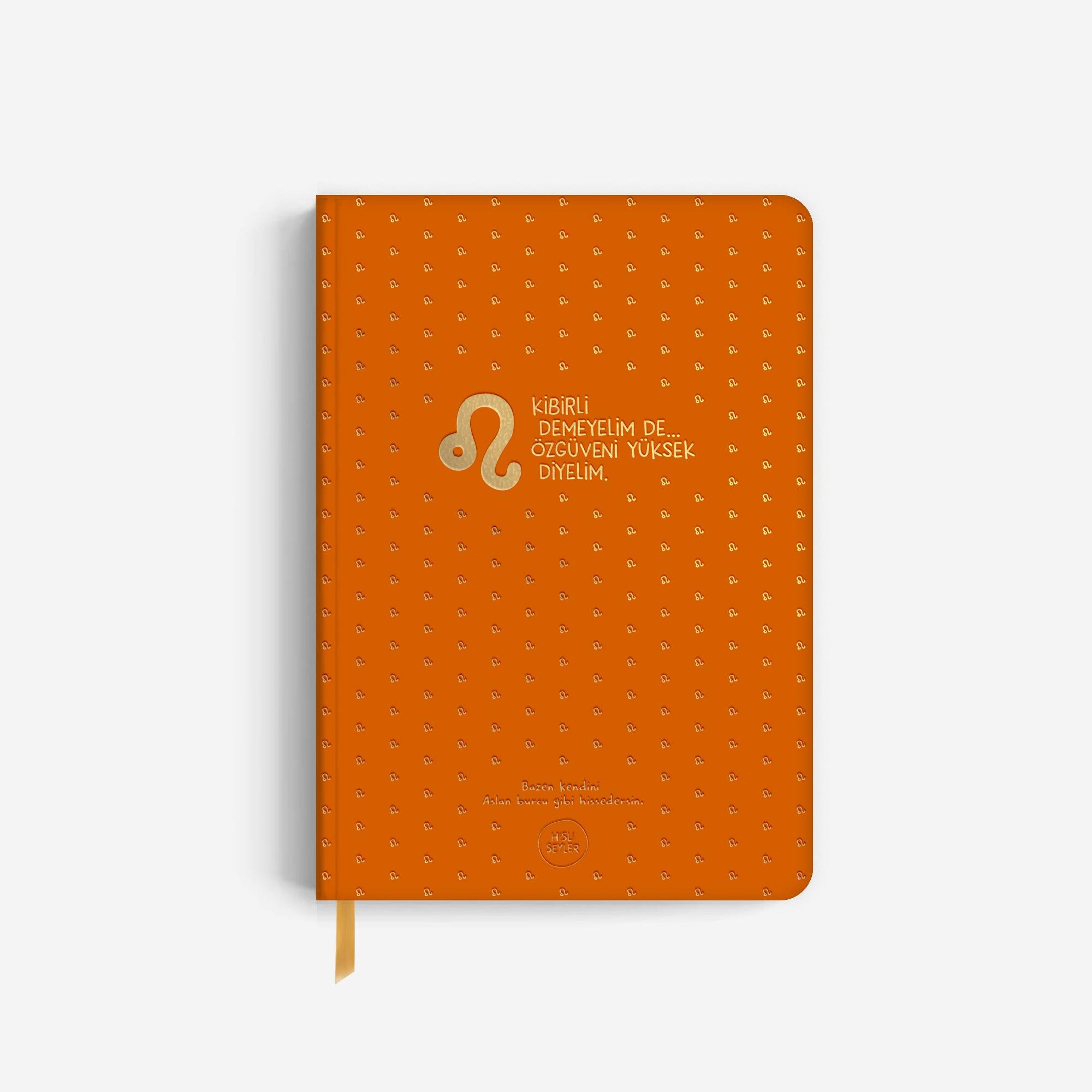 Hisli ŞeylerHisli Şeyler Aslan Burcu Sert Kapaklı Defter