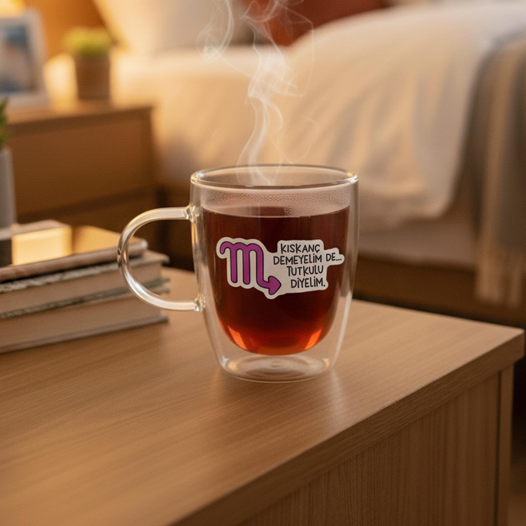 Hisli ŞeylerHisli Şeyler Akrep Burcu Cam Kupa