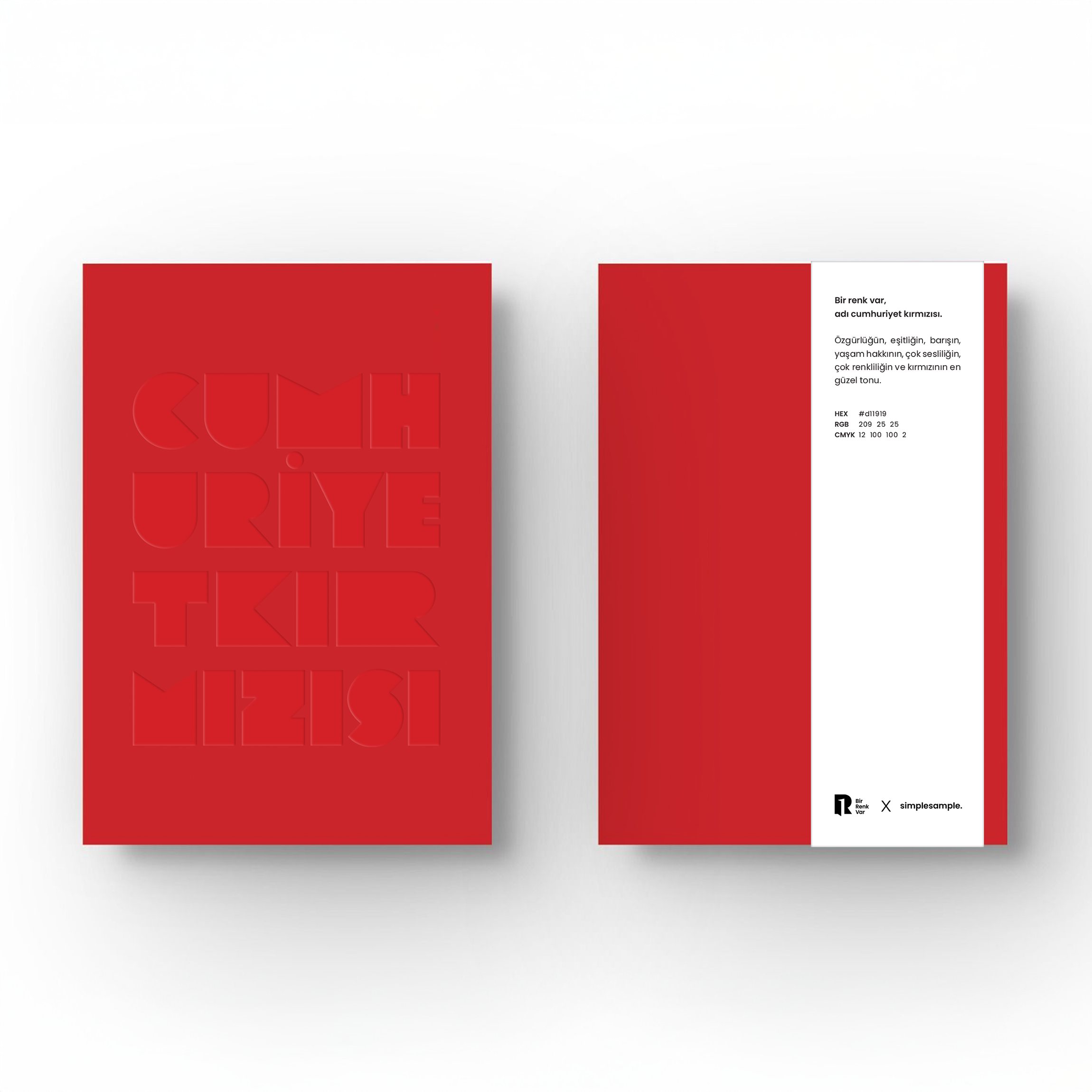 Bir Renk VarCumhuriyet Kırmızısı Defter