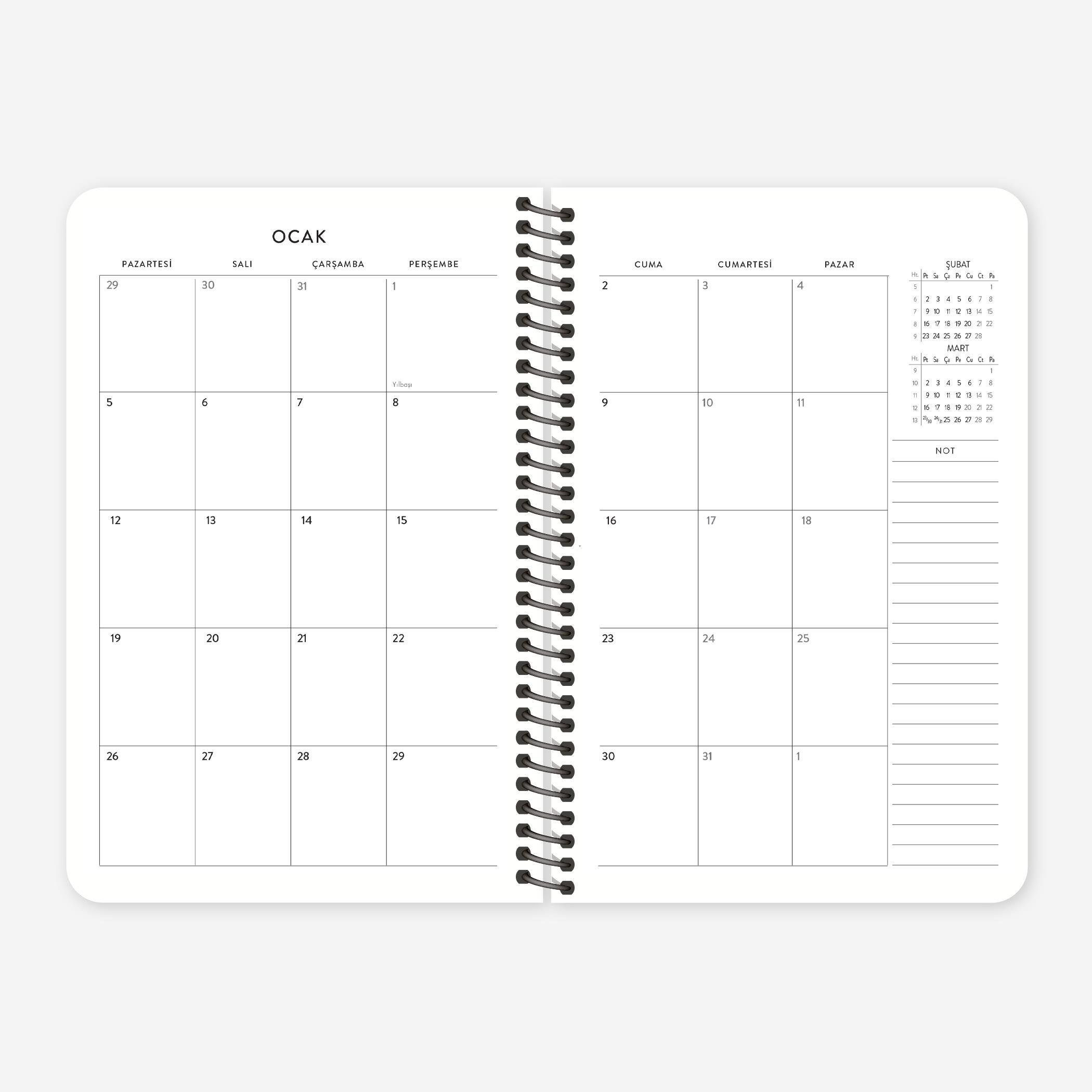 Hisli ŞeylerBana Hava Hoş 2026 Haftalık Ajanda