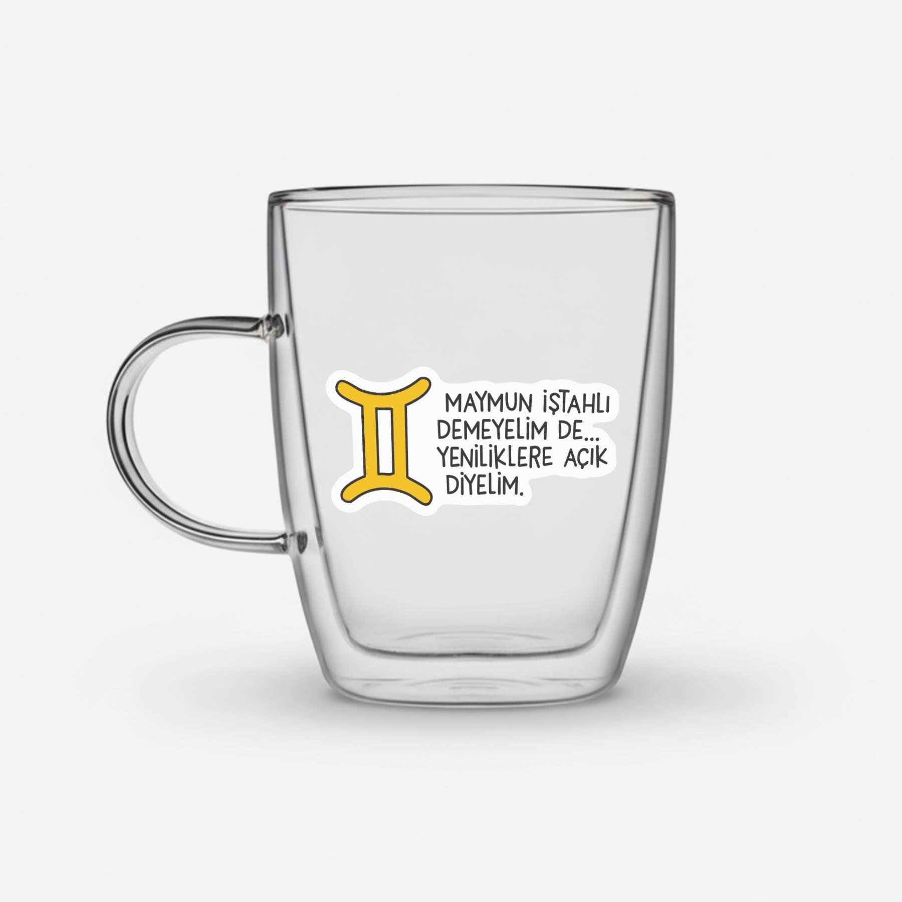 Hisli ŞeylerHisli Şeyler İkizler Burcu Cam Kupa