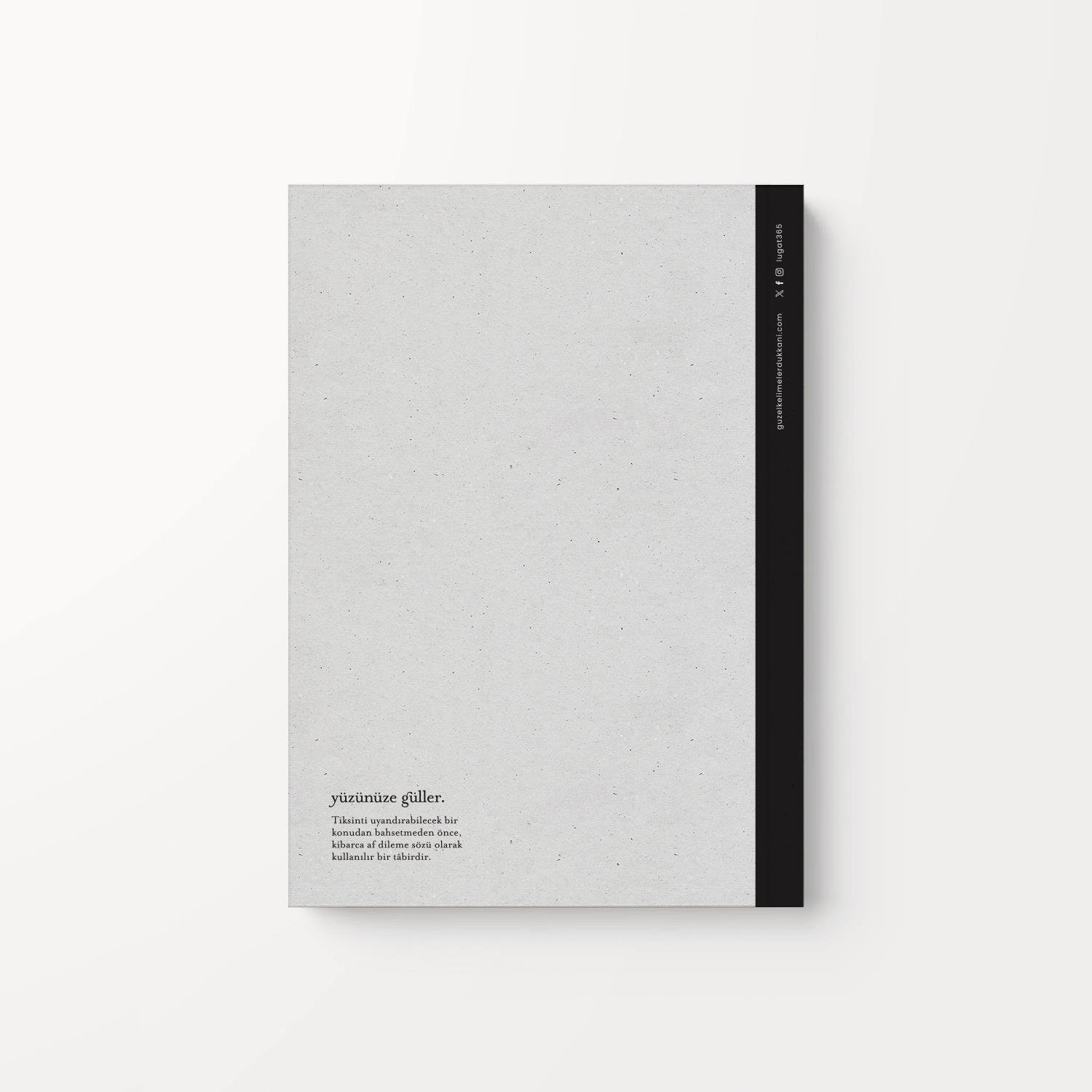 Lûgat365Yüzünüze Güller Defter