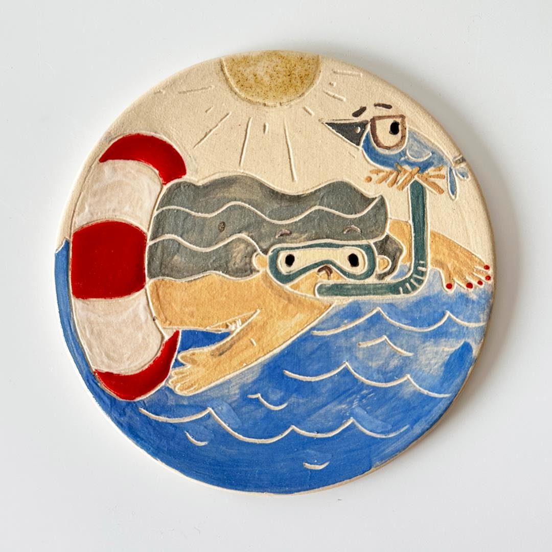 SevdiklerimizTip Ceramic | Büyük Boy Altlık - Deniz