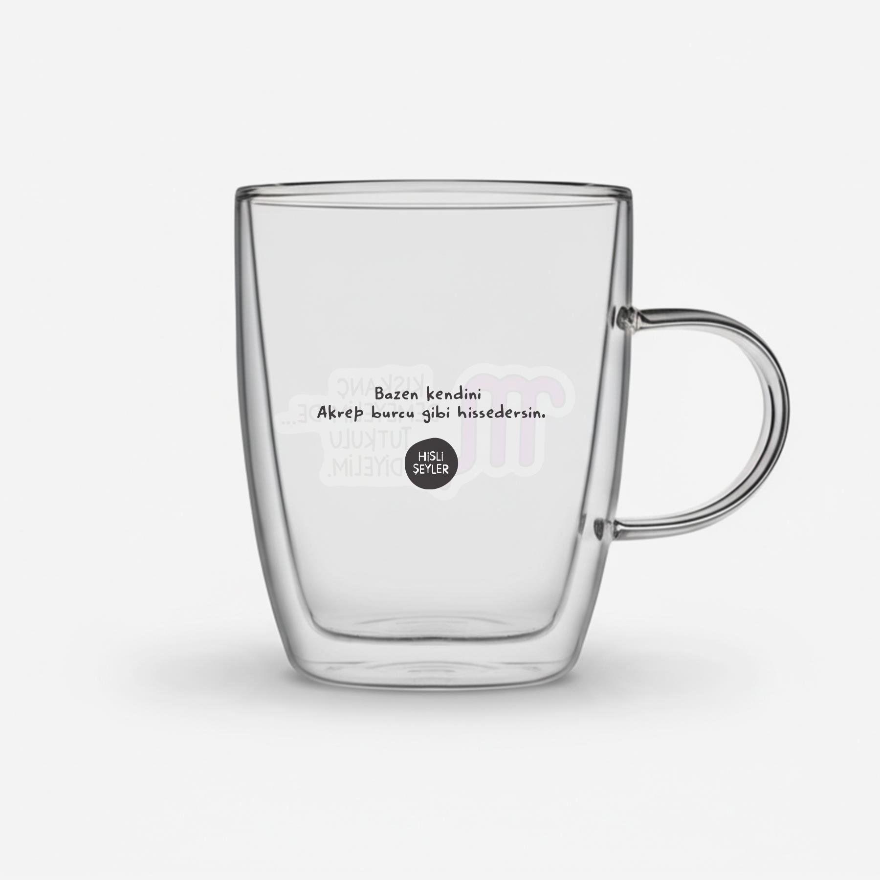 Hisli ŞeylerHisli Şeyler Akrep Burcu Cam Kupa