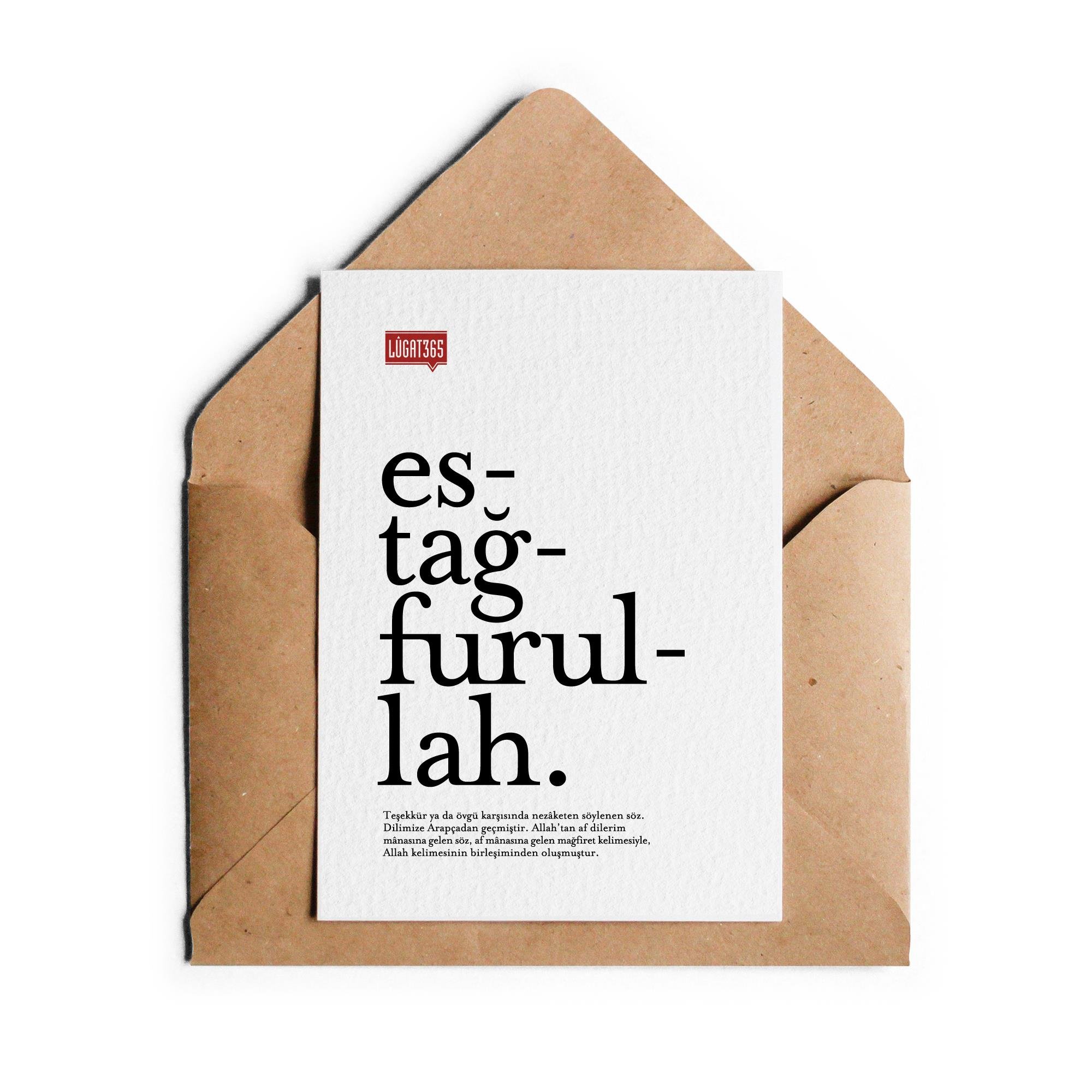 Lûgat365Estağfurullah Kartpostal