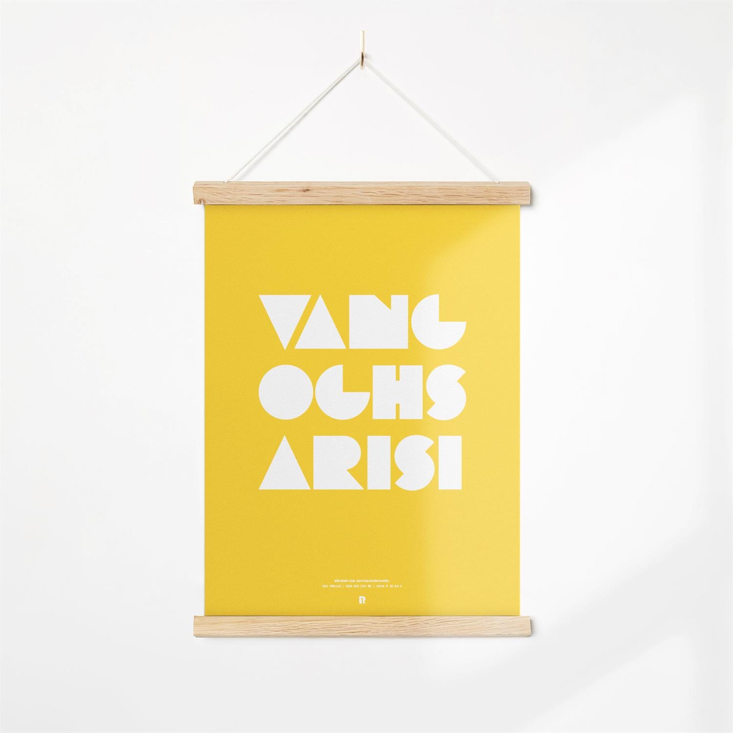 Bir Renk VarVan Gogh Sarısı Askı Çerçeveli Kanvas Poster