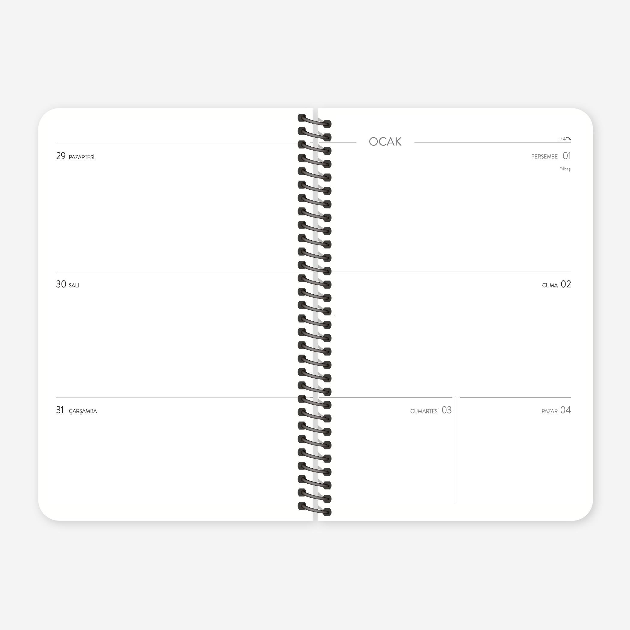 Hisli ŞeylerBana Hava Hoş 2026 Haftalık Ajanda