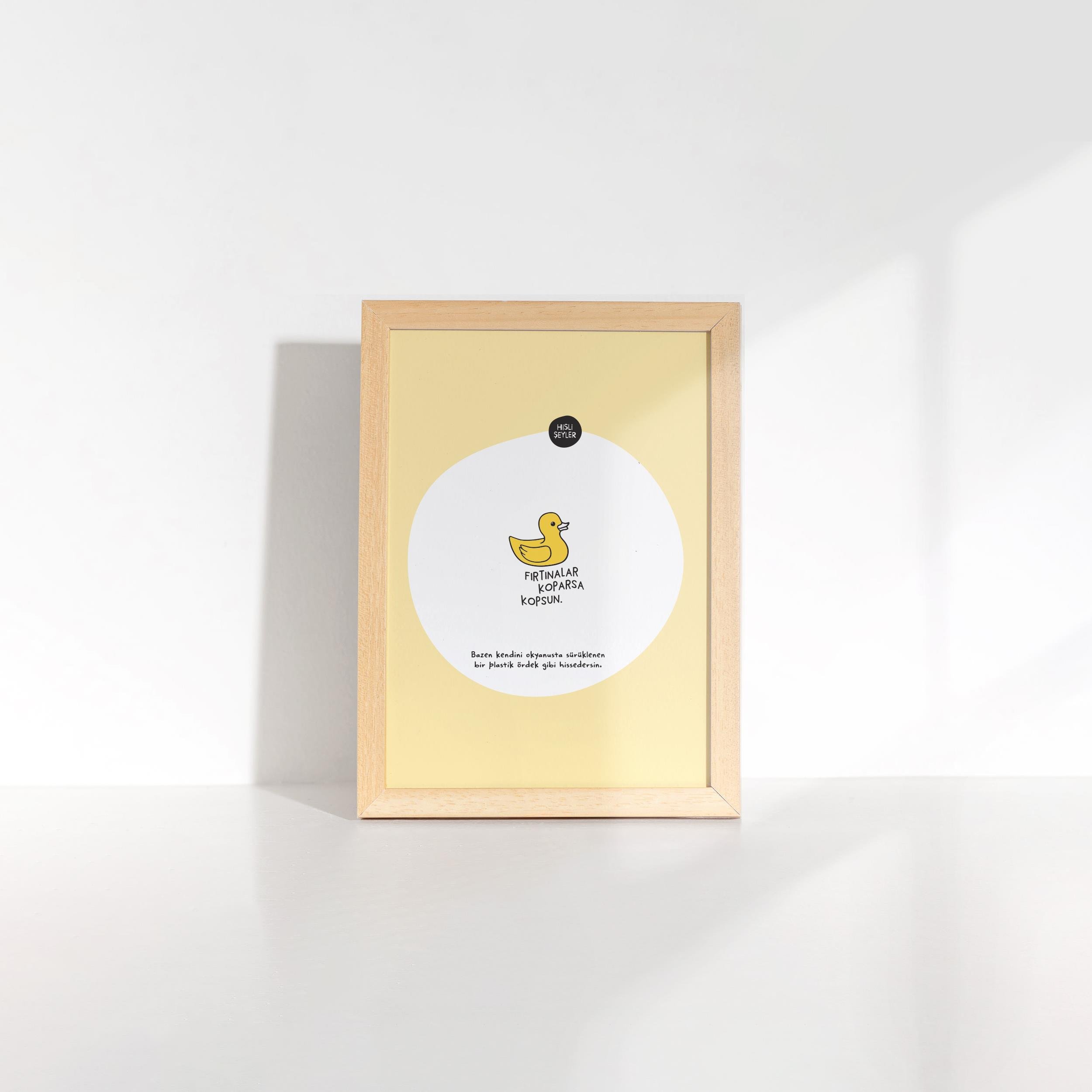 Hisli ŞeylerFırtınalar Koparsa Kopsun Çerçeveli Mini Poster