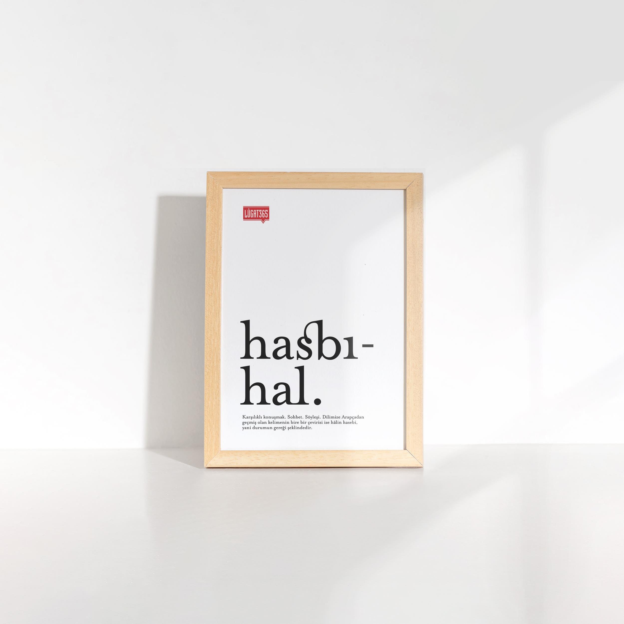 Lûgat365Hasbıhal Çerçeveli Mini Poster