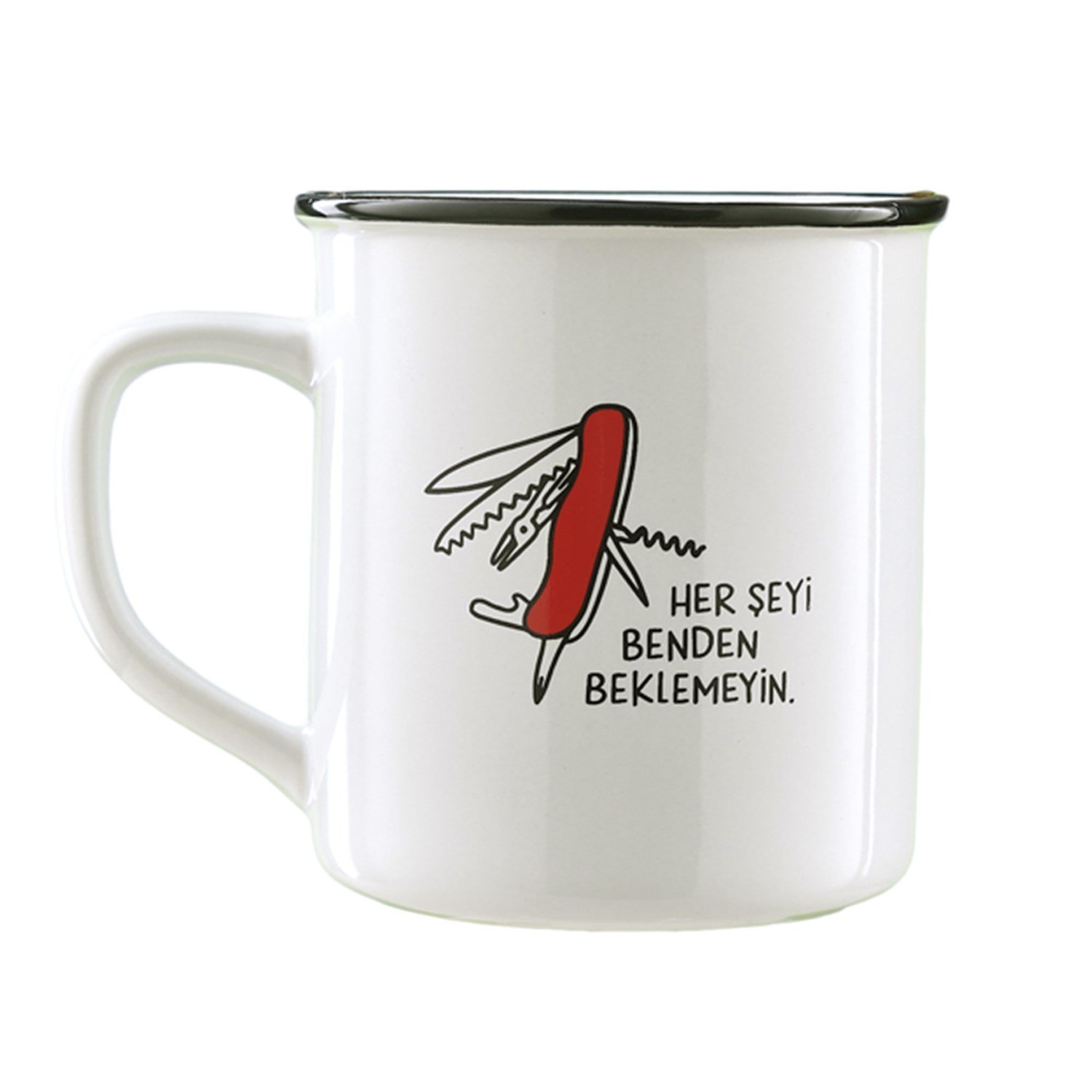 Hisli ŞeylerBenden Beklemeyin Büyük Kupa