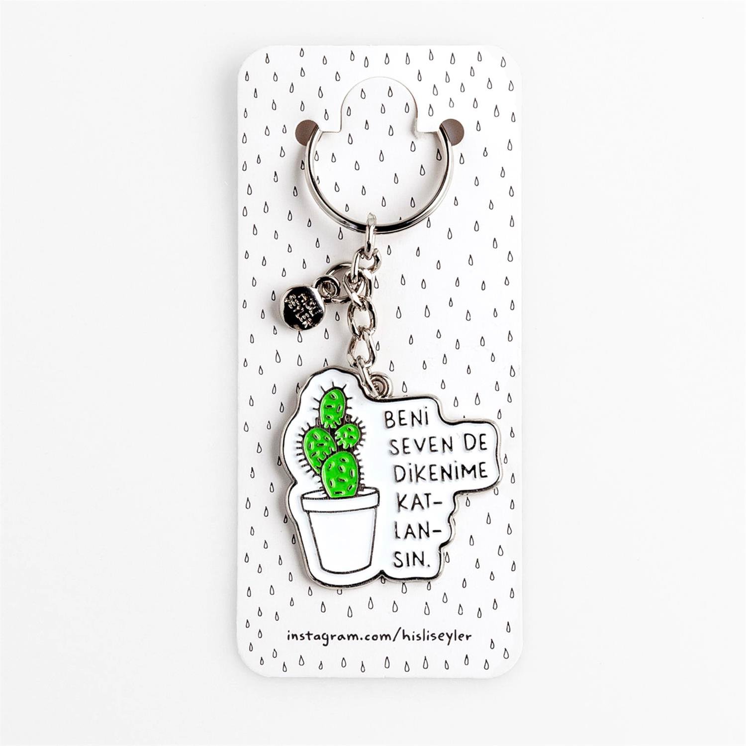 Hisli ŞeylerDikenime Katlansın Anahtarlık