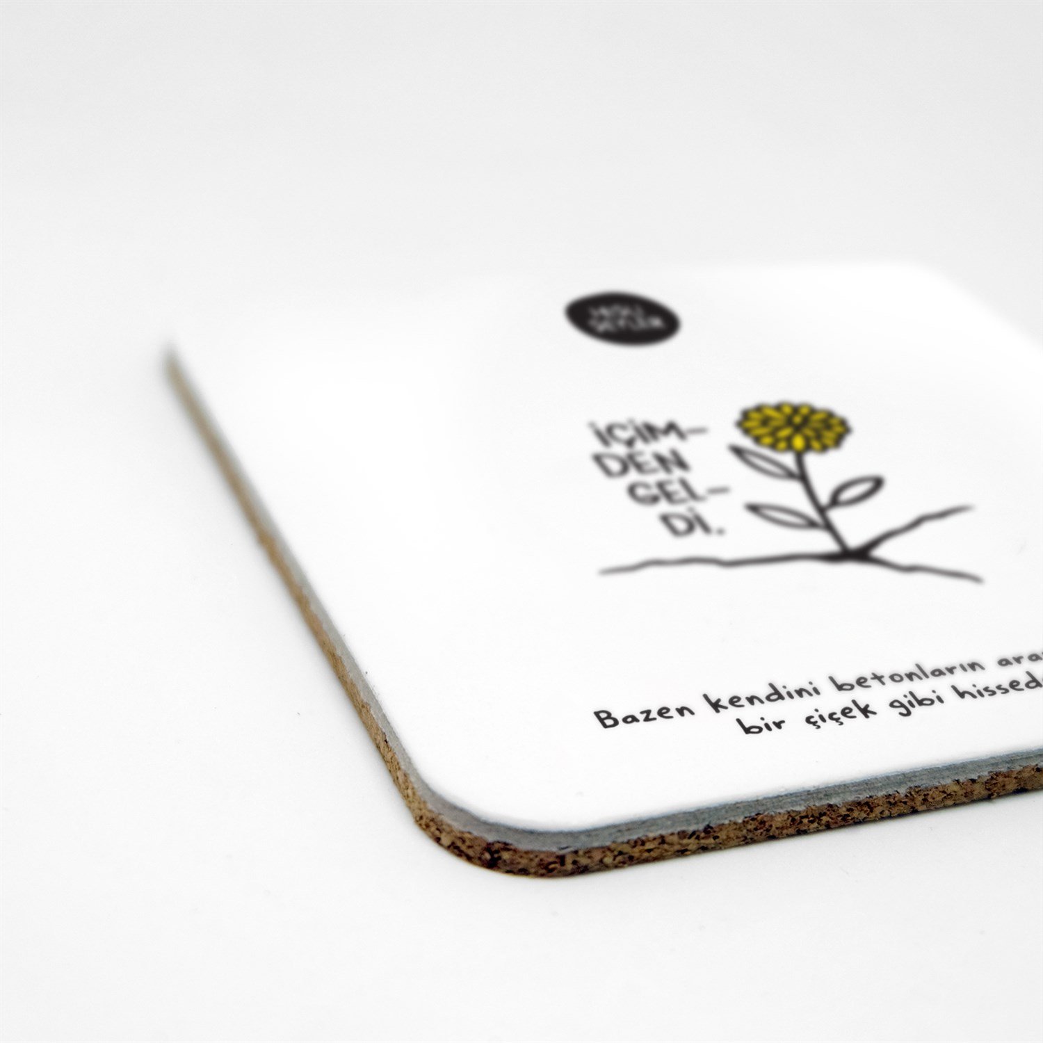 Hisli Şeylerİçimden Geldi Bardak Altlığı