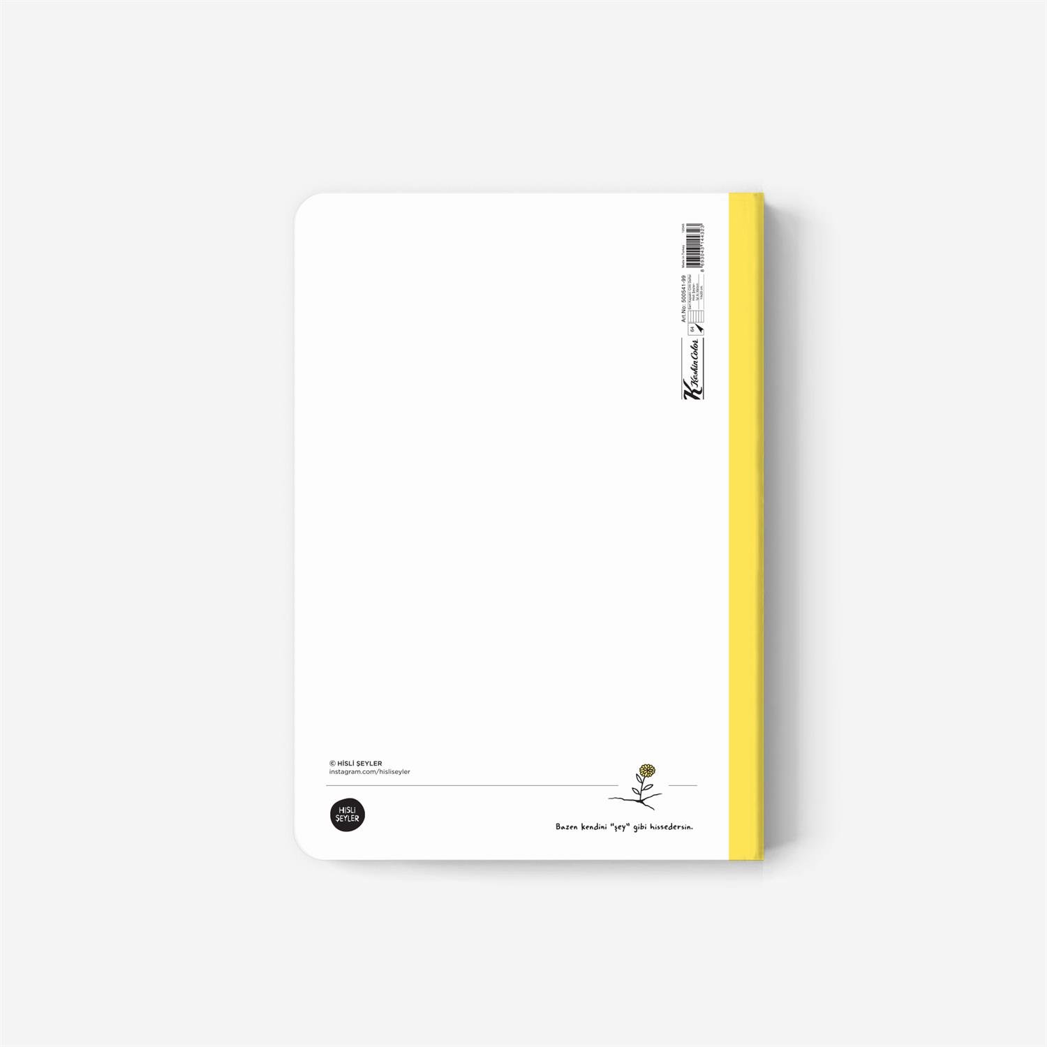 Hisli Şeylerİçimden Geldi Renkli Sayfalı Defter 