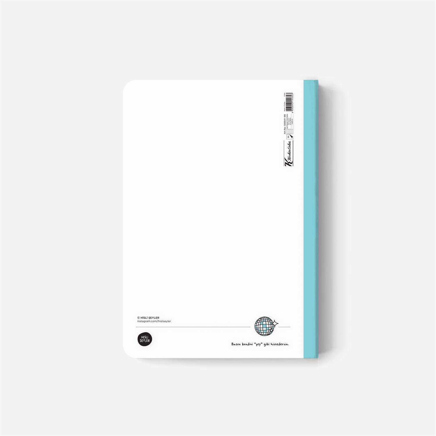 Hisli ŞeylerIşıldıyorum Renkli Sayfalı Defter 