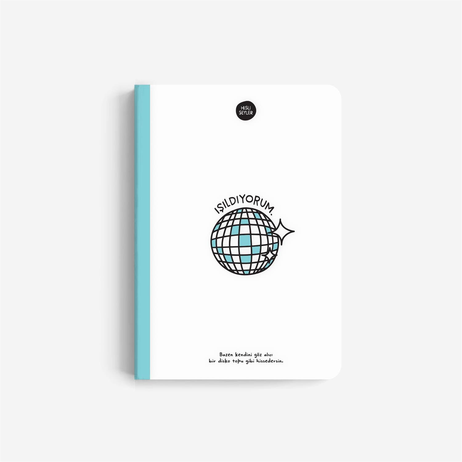 Hisli ŞeylerIşıldıyorum Renkli Sayfalı Defter 