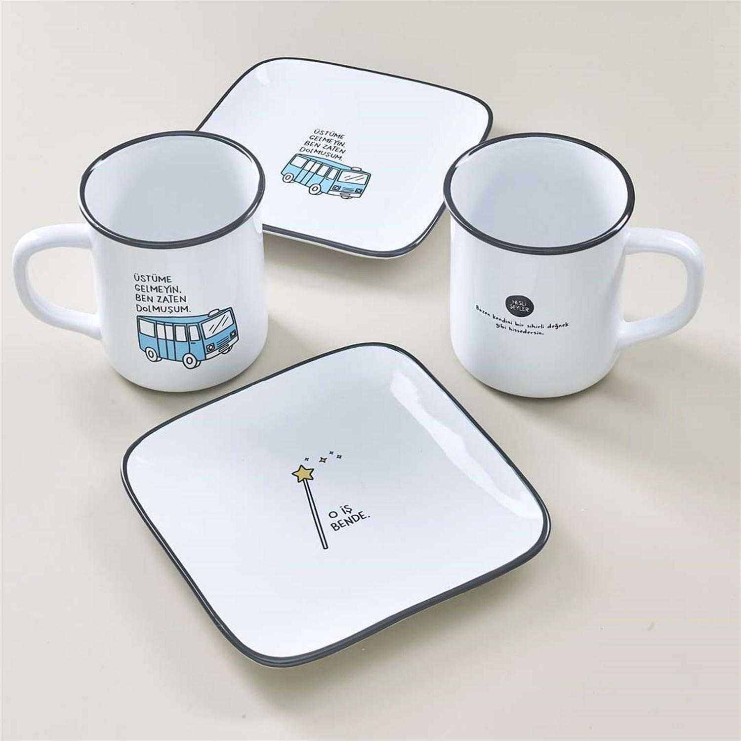 Hisli ŞeylerO İş Bende Büyük Kupa