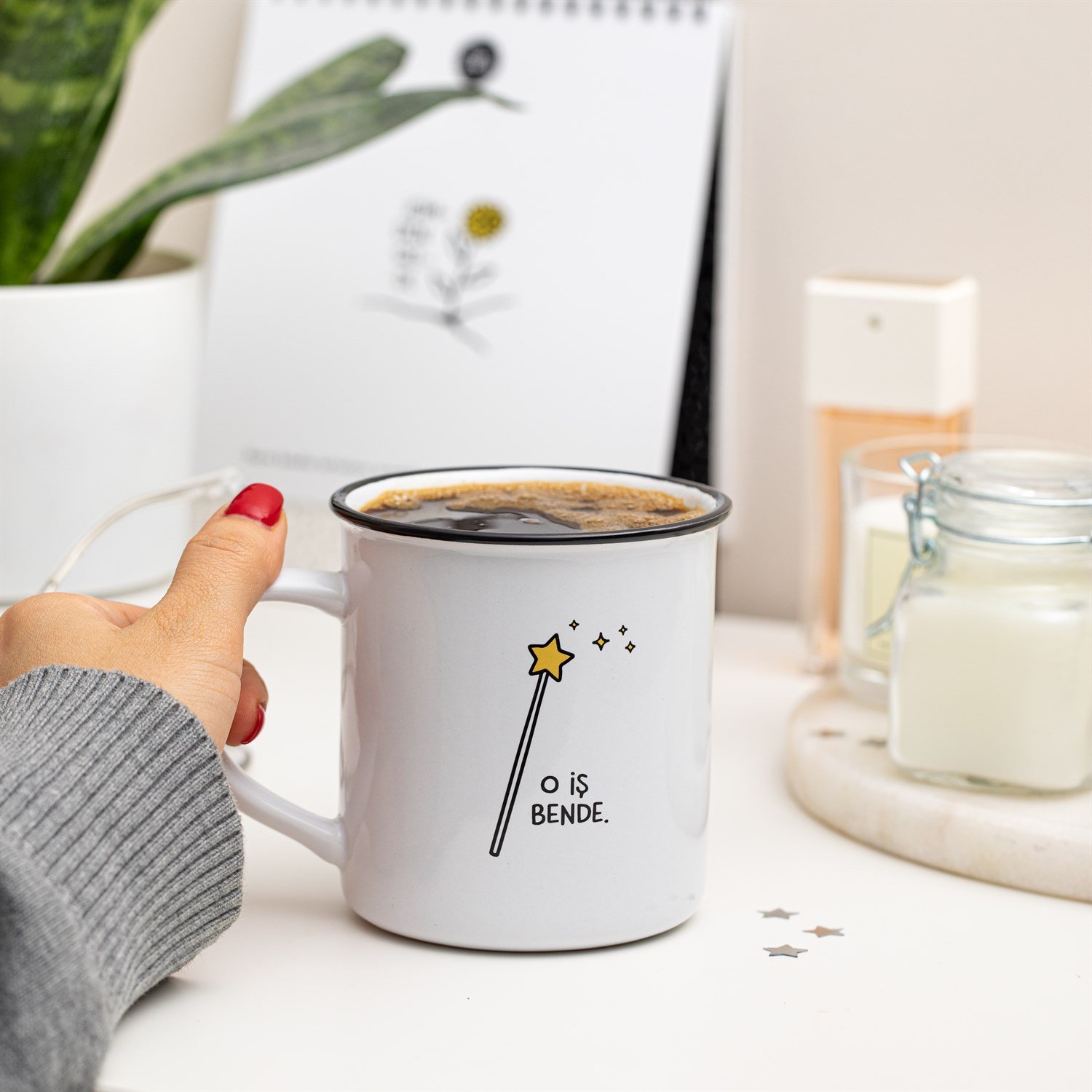 Hisli ŞeylerO İş Bende Büyük Kupa