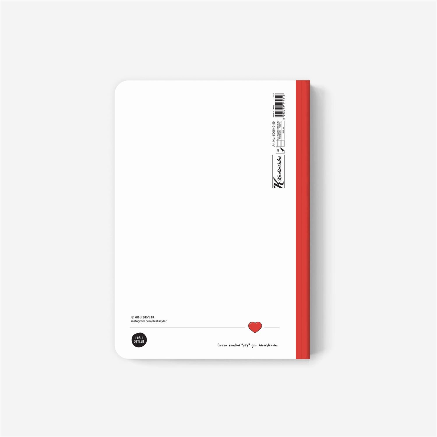 Hisli ŞeylerRezerve Sert Kapaklı Defter