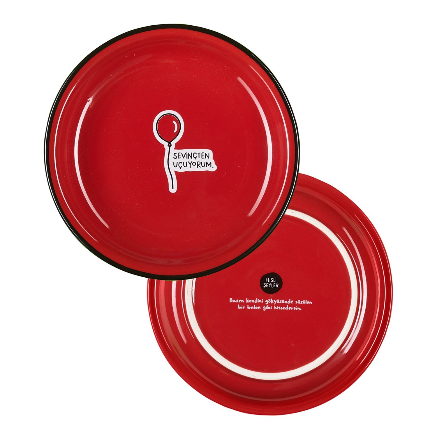 Hisli ŞeylerSevinçten Uçuyorum Tabak