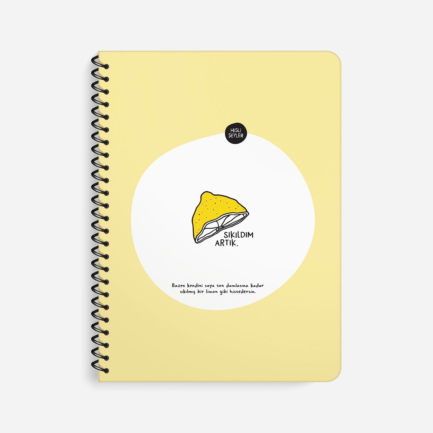 Hisli ŞeylerSıkıldım Artık Spiralli Defter