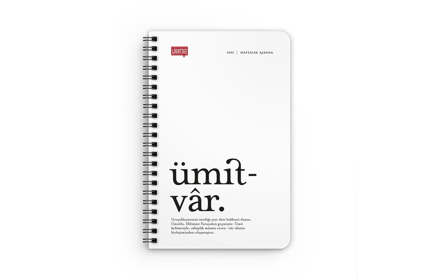 Lûgat3652023 Güzel Kelimeler Takvimi & Ümitvâr Ajanda Seti
