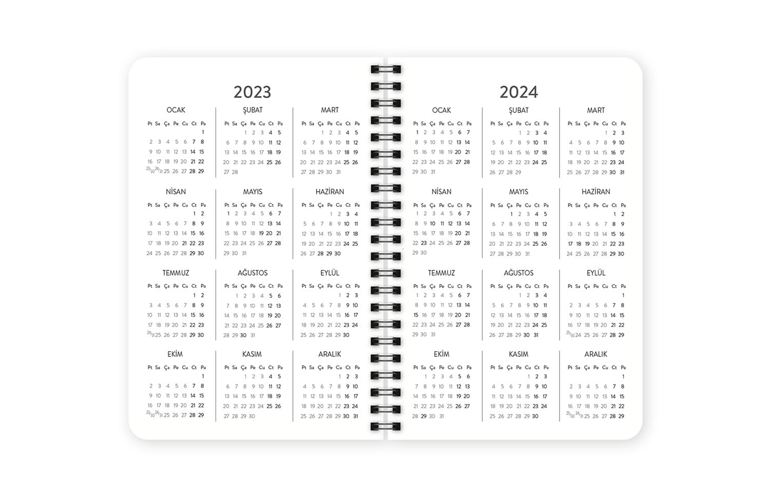 Lûgat3652023 Güzel Kelimeler Takvimi & Ümitvâr Ajanda Seti