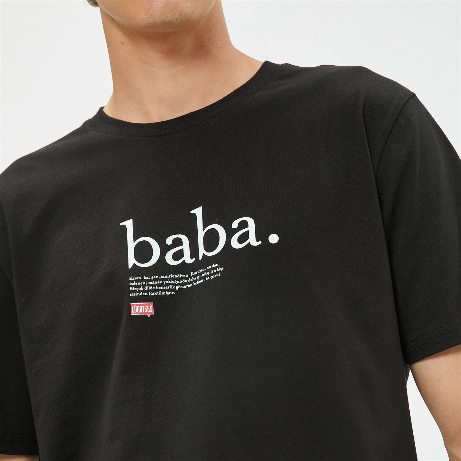 Lûgat365Baba Siyah Tişört