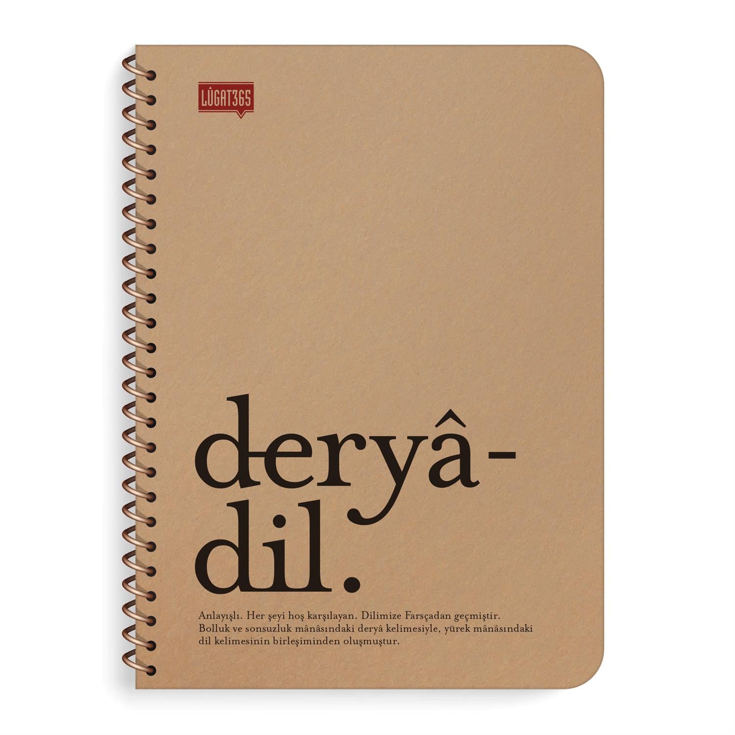 Lûgat365Deryâdil Spiralli Defter 